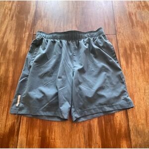 Xersion Mens Quick-Dri Athletic Training Shorts Blue Gray Size Small